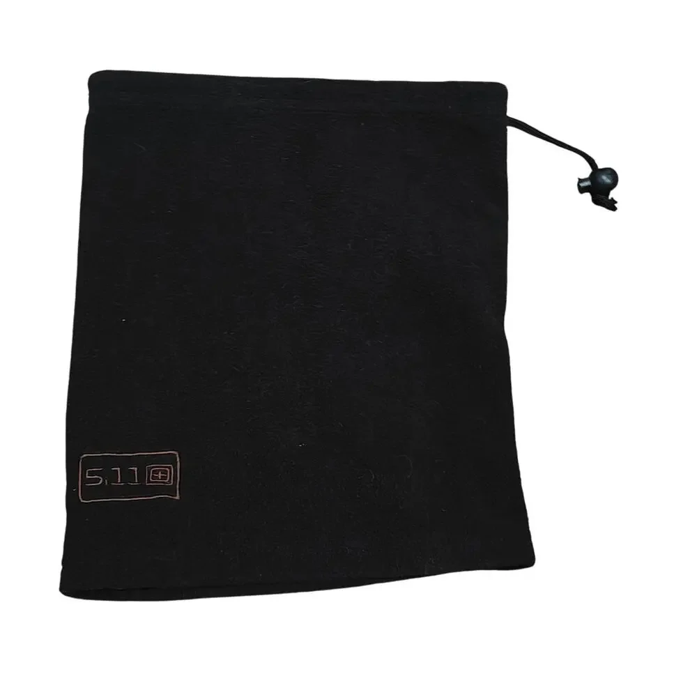511 5.11 Tactical Fleece Neck Gator Adult Black Adjustable Hiking Outdoor Mens